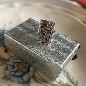 Cubic Zirconia stone, Silver Ring